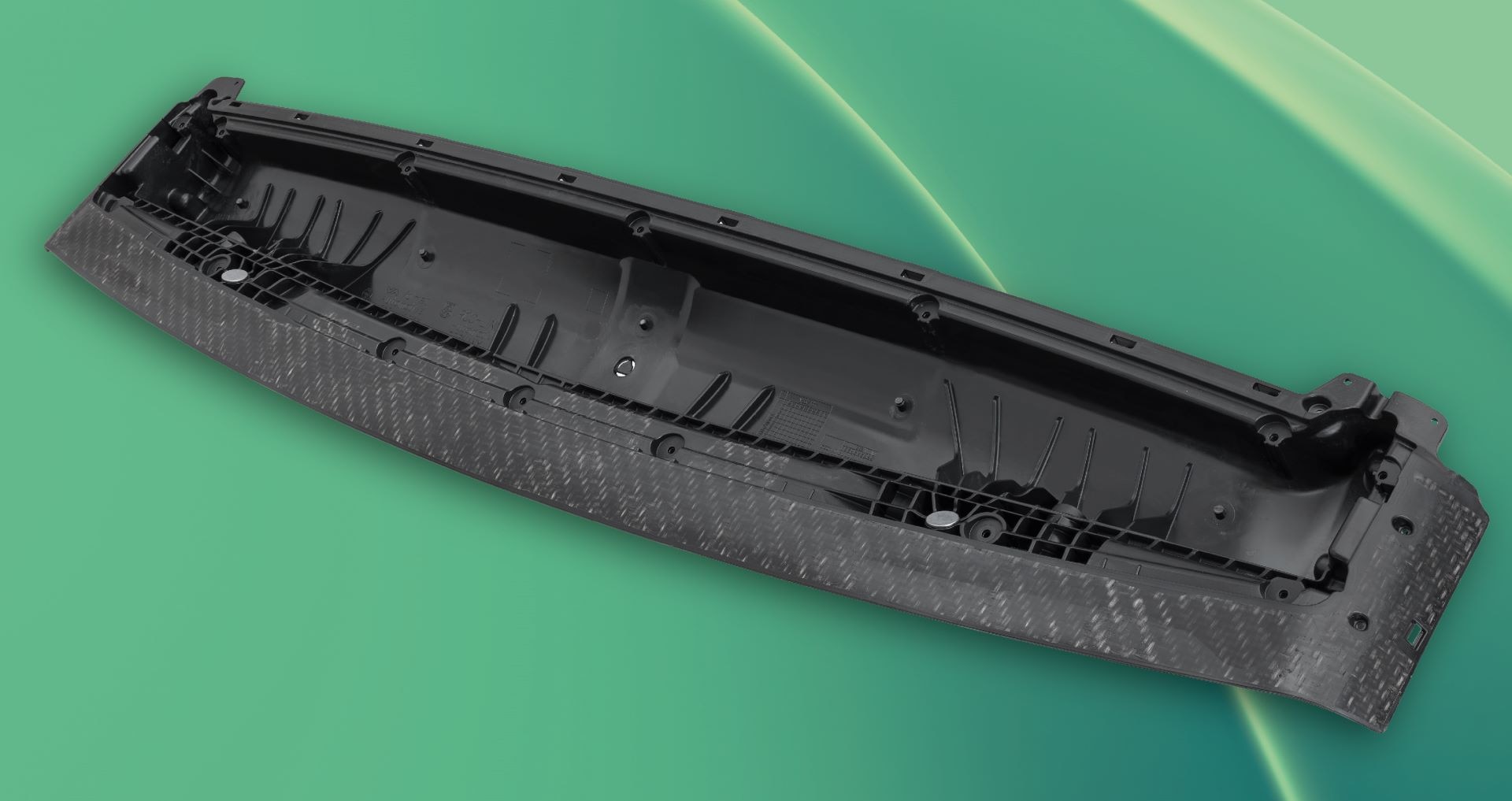 First roof crossmember with thermoplastic fiber composite design for convertible soft-top