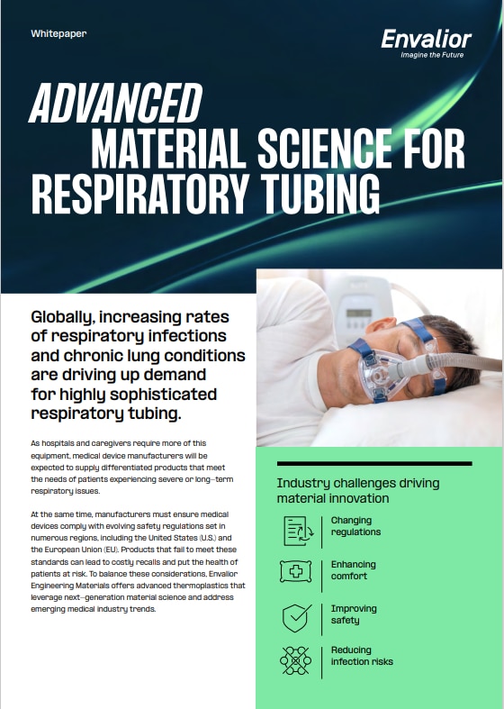 Advanced material science for respiratory tubing