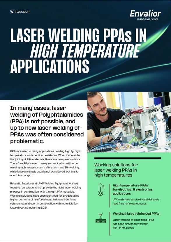Laser welding PPAs in high temperature applications